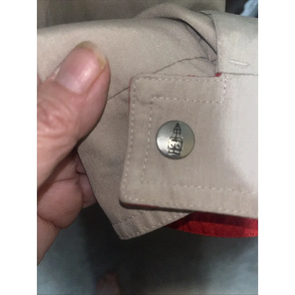 London‎ Fog Tan Red Sz 44R Lightweight Jacket Weatherwear of Distinction